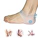 Heel Pain Gel Pads,Moisturizing Compression Sleeve for Plantar Fasciitis Sore Bruised Bone Spurs(2 Pairs)