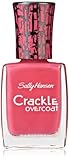 Sally Hansen Crackle Overcoat Nail Polish, Fuchsia Shock, 0.4 Fluid Ounce