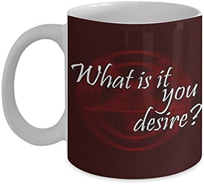 Lucifer - What is it you desire? - Coffee Mug, Tea Cup, Funny, Quote, Gift Idea for Him or Her, Women and Mother, Father's Day, Sister, Brother, Parent