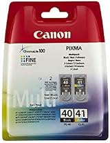 Canon PG40 Black CL41 Colour Ink Cartridge Set for PIXMA Printers view 3