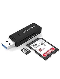 Lector de tarjetas USB 3.0 portátil para tarjetas SDXC, SDHC, SD, MMC, RS-MMC, Micro SDXC, Micro SD, Micro SDHC y tarjetas UHS-I