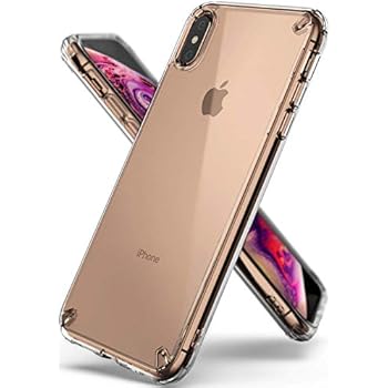 Ringke Fusion Designed for iPhone Xs Max Case Transparent Hard PC Premium TPU Bumper Scratch Protection Cover for iPhone Xs Max 6.5