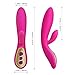 Vibrator, Louviva G-Spot Vibrator for Women Vagina and Clitoris Stimulation Dual Motors, USB rechargeable, 100% Waterproof, 7 Frequency [Super Quiet]
