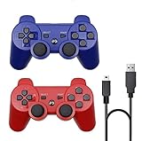 Rzzhgzq 2 Pack PS3 Wireless Controller Playstation