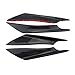 Hanperal 4pcs Car Carbon Fiber Color Front Bumper Splitter Fins Body Spoiler, Front Bumper Fins Lip Trim