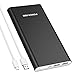 POWERADD 2ND Gen Pilot 2GS 10000mAh Power Bank, Dual USB Port Portable Charger 3.4A High-Speed Charge for iPhone, Samsung Galaxy, Other Smartphone and Tablet - Black (Apple Cable Not Included)