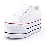 Generic Women's Classic Wedge High Heel Canvas Fashion Sneaker