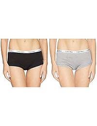 Calvin Klein Multipack Carousel Logo Algodón Boyshort Ropa interior para mujer