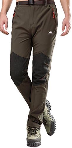 Mens Outdoor Soft Shell Pants Polar Fleece Waterproof