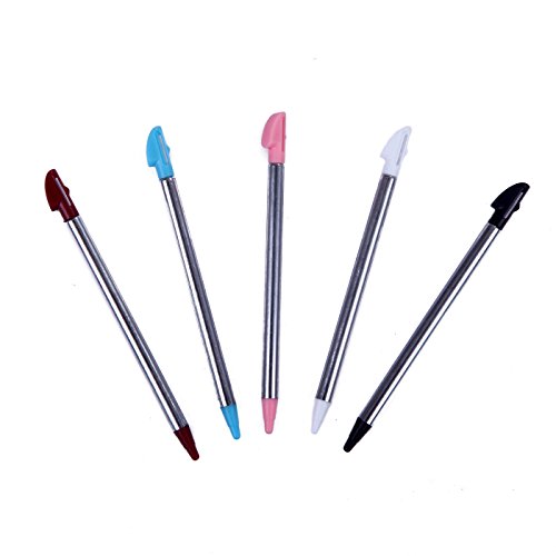 image for HDE Nintendo 3DS Power Adapter AC Wall Charger + 5-Pack Metallic Retra