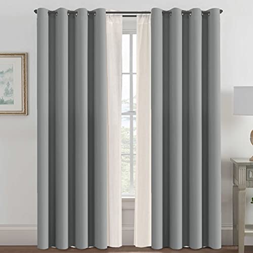 H.VERSAILTEX Double Curtain Rods for Windows 36 to 72 Inch Wrap Around Indoor/Outdoor Double