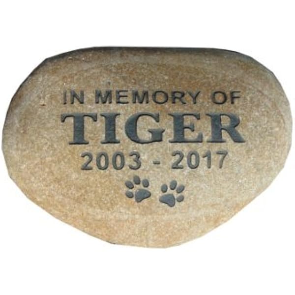 river rock memorial stones