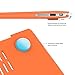 IBENZER Compatible with Old Version MacBook Air 13 Inch Case (2010-2017 Release). Models: A1466 / A1369, Plastic Hard Shell Case with Keyboard Cover for Mac Air 13, Orange, A13OR+1