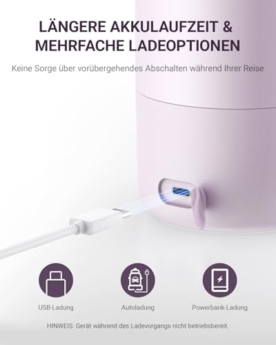 Comfyer BW02 Upgrade Portable Bottle Warmer on the Go for Baby & Family Quick Heating with 16000 mAh Battery, Integrated Steriliser, Baby Milk / Water Warmer for On the Go / Home, 500 ml