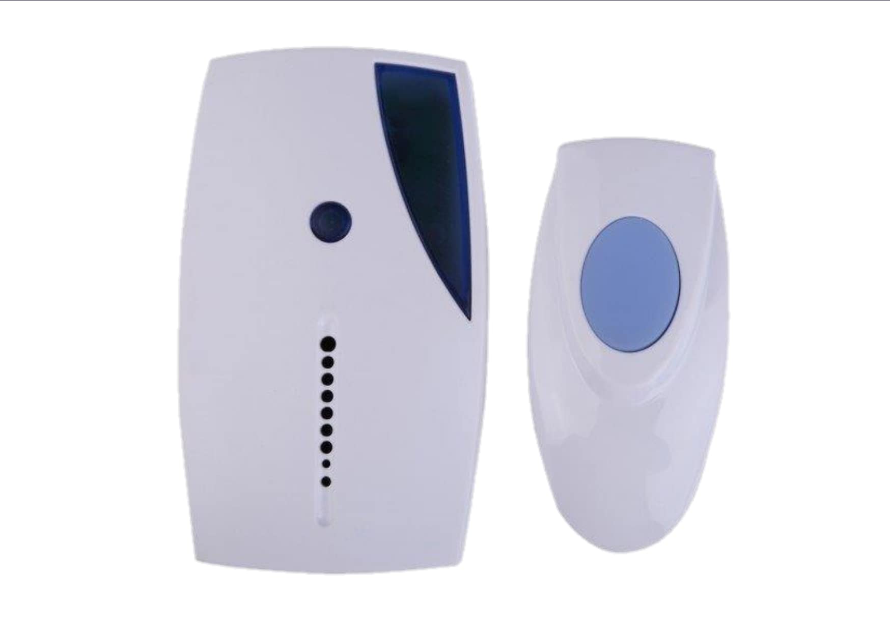 Vortex Z513E Wireless Dry cell operated stylish hangable 36 music options blue light blinking notice super strong penetration adjustable volume user friendly white doorbell