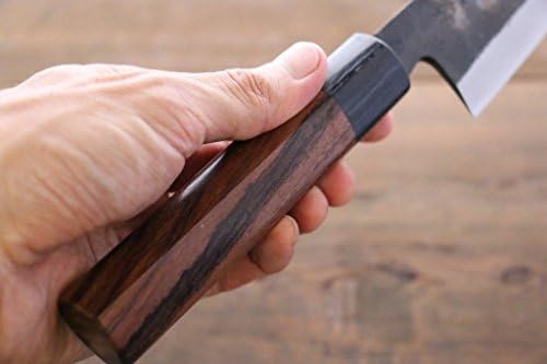 TAKAYUKI IWAI BLUE STEEL NO.2 KUROUCHI FINISH FUNAYUKI JAPANESE CHEF KNIFE 165MM