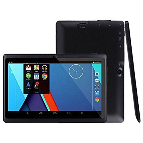 Tablet PC, 7'' Tablet Android 4.4 Quad Core HD 1080x720, Dual Camera Blue-Tooth Wi-Fi, 8GB 3D Game Supported (Black) - Thumbnail 2