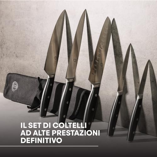 MasterChef Set Coltelli da Cucina Professionali con Borsa