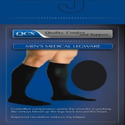MCK16250300 - Scott Specialties Compression Socks Knee-High Medium Large Black Closed Toe