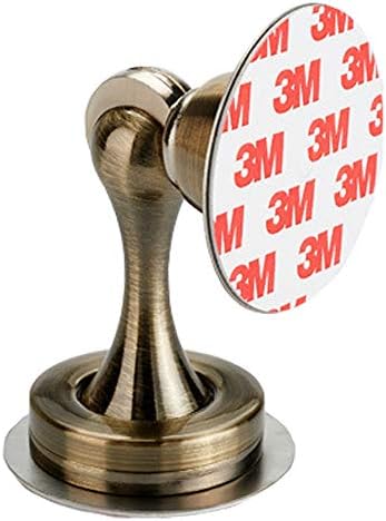 SCPAMA Magnetic Door Stopper Doorstop Catch Holder Zinc Alloy Floor or Wall Mount Antique Bronze