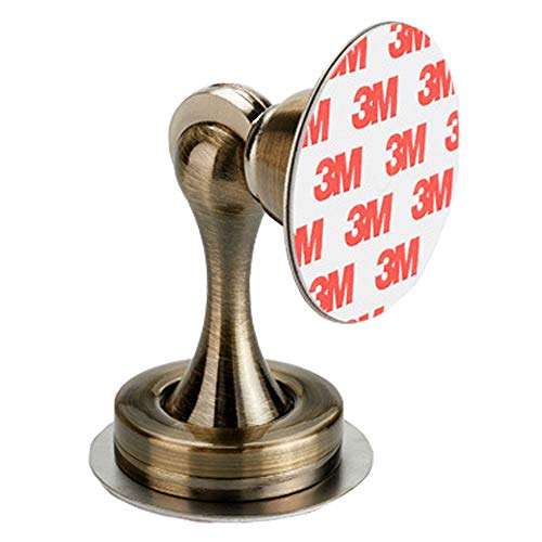 SCPAMA Magnetic Door Stopper Doorstop Catch Holder Zinc Alloy Floor or Wall Mount Antique Bronze
