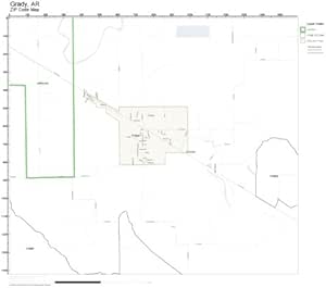 Amazon.com: ZIP Code Wall Map of Grady, AR ZIP Code Map Laminated: Home