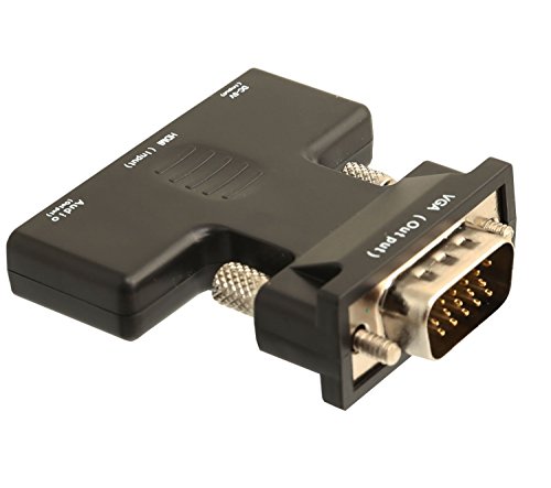 IO Crest SY-ADA31063 HDMI to VGA Adapter with Sound 1080P 1.4b Convert HDMI