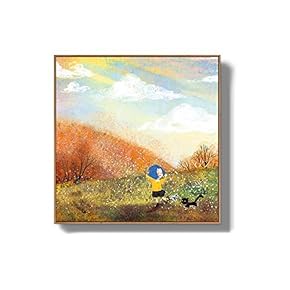 Framed Canvas Wall Art for Living Room, Bedroom Story Cartoon Princess Canvas Prints for Home Decoration Ready to Hanging - 16x16 inches