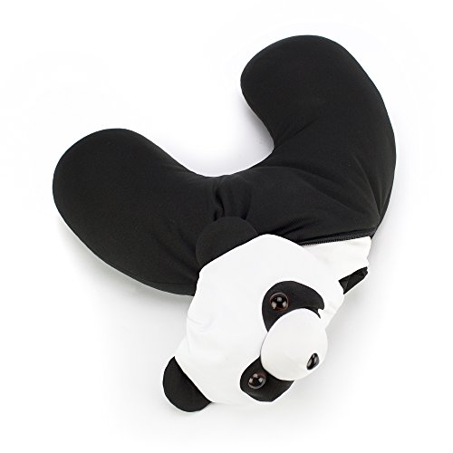 Satellas-Panda-Bear-Neck-PillowStuffed-Animal-Travel-Pal-Perfect-Travel-Pillow-for-Any-Age-Converts-from-Neck-Pillow-to-Stuffed-Animal