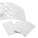 Homder 172-Piece Transparent Self-Adhesive Bumper Pads Combo Pack Noise Dampening,Furniture Pads for Cabinets, Small Furniture, Picture Frames, Cutting Boards and More(Round,Square)