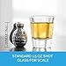 Whiskey Stones Grenade Shaped Stainless Steel with Storage Bag (Set of 4)