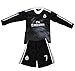 FCRM REAL MADRID #7 RONALDO KIDS BLACK LIMITED EDITION LONG SLEEVE SOCCER JERSEY & SHORTS YOUTH SIZES