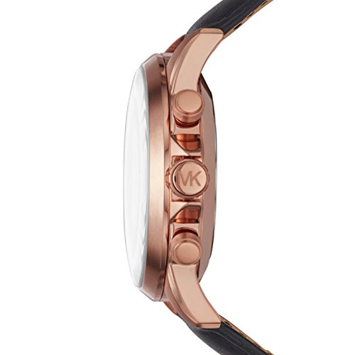 Michael-Kors-Herren-Analog-Quarz-Uhr-mit-Leder-Armband-MKT4007