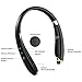 Bluetooth Headset, MixMart V4.1 Bluetooth Headphones Wireless Neckband Foldable Bluetooth Headset Sweatproof Earphones with Retractable Earbud for iPhone, Android, Other Bluetooth Enabled Devices