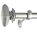 Decopolitan - 27933-36NI Square Adjustable Curtain Rod Set, 36 to 72-Inch, Nickel