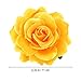 Frcolor Artificial Big Rose Hairpin Hair Clips Brooch for Women Party (Yellow)