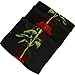 LMVERNA women's flower scarves printing chiffon lightweight scarf long spring scarfs shawls (Black)