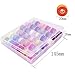 Homder 36 PCS Bobbins and Sewing Thread with Case and 10 Pcs Multicolor Wonder Clips(Assorted Colors Machine Thread)