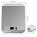 Digital Kitchen Scale, Multifunction Food Scale,Precise Cooking Scale and Baking Scale Accuracy with LCD Display Tare Function,11lb/5kg, Silver, Stainless