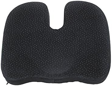 Bamboo Sleep Memory Foam Seat Cushion (Black)