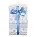 Luvable Friends Unisex Baby Cotton Flannel Receiving Blankets, Blue Dots 4-Pack, One Size