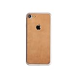 Dpark Luxury Genuine Leather Full Back Skin Film Sticker Decal Durable Protector for Apple iPhone 7/iPhone 7 Plus (No pattern for iPhone 7)