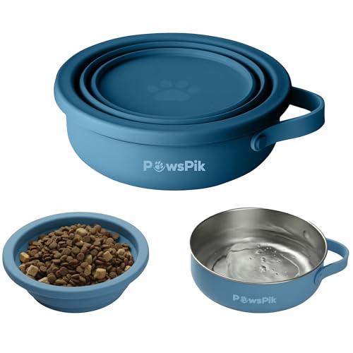 PawsPik 2-in-1 Travel Dog Bowl