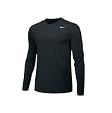 Nike Mens Core Legend 2.0 Long Sleeve Top, Black, Size Medium