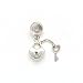 Silvostyle Sterling Silver Lock & Key Charm