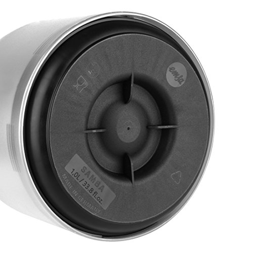 Garrafa Térmica de 1 Litro Quick Press Samba Emsa Branca
