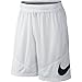 NIKE Men's Basketball Shorts, White/White/White/Black, XX-Large