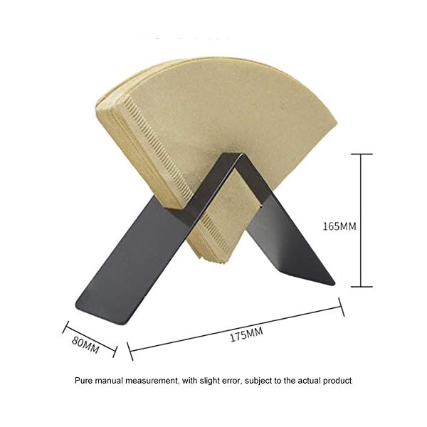 Kaffeefilterhalter Kaffeefilter Halterung Holder Dispenser Papier Filterpapierhalter - Erneuerbare Bambus Fächerförmige… – Bild 6