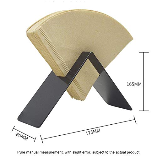 Kaffeefilterhalter Kaffeefilter Halterung Holder Dispenser Papier Filterpapierhalter - Erneuerbare Bambus Fächerförmige… – Bild 6