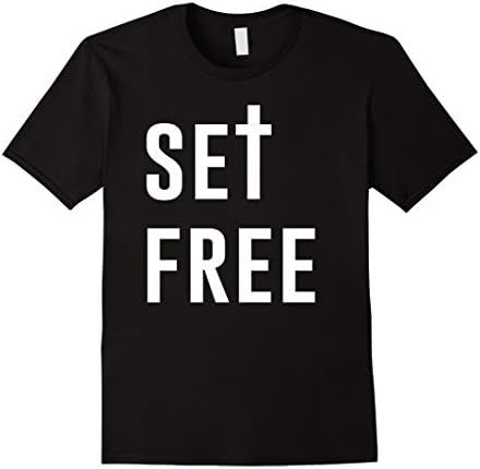 Mens Set Free T-Shirt Medium Black